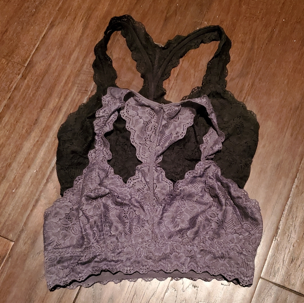 Cute Lacey Padless Bralette Set